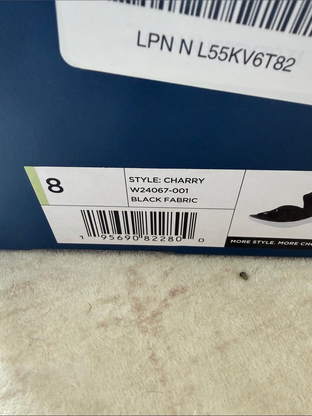 White Mountain Charry Black & White Strappy Comfort Sandals - Picture 6 of 6
